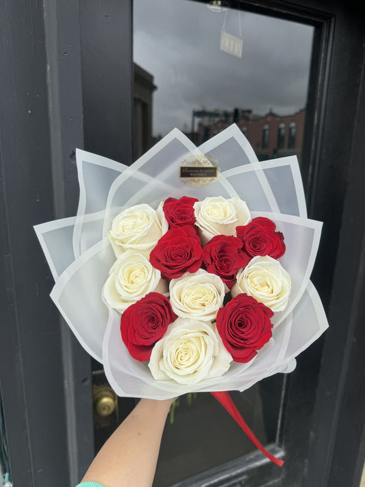 Red & White roses